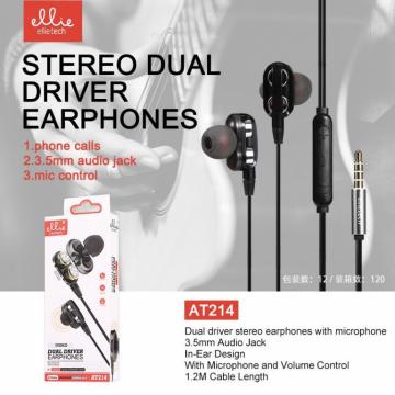 ELLIE AT214 AURICOLARE IN-EAR MIC+VOL